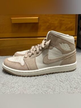 Nike Air Jordan 1 Light Brown Women’s Sneaker  - Size 10